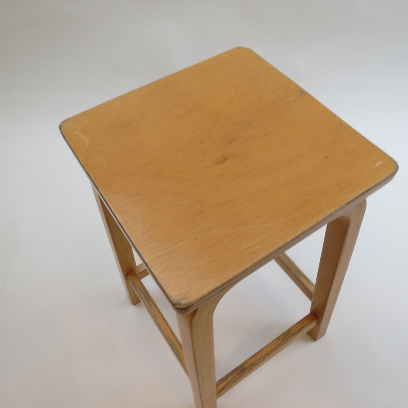 Vintage laboratory school stools by James Leonard for Esavian UK 1970