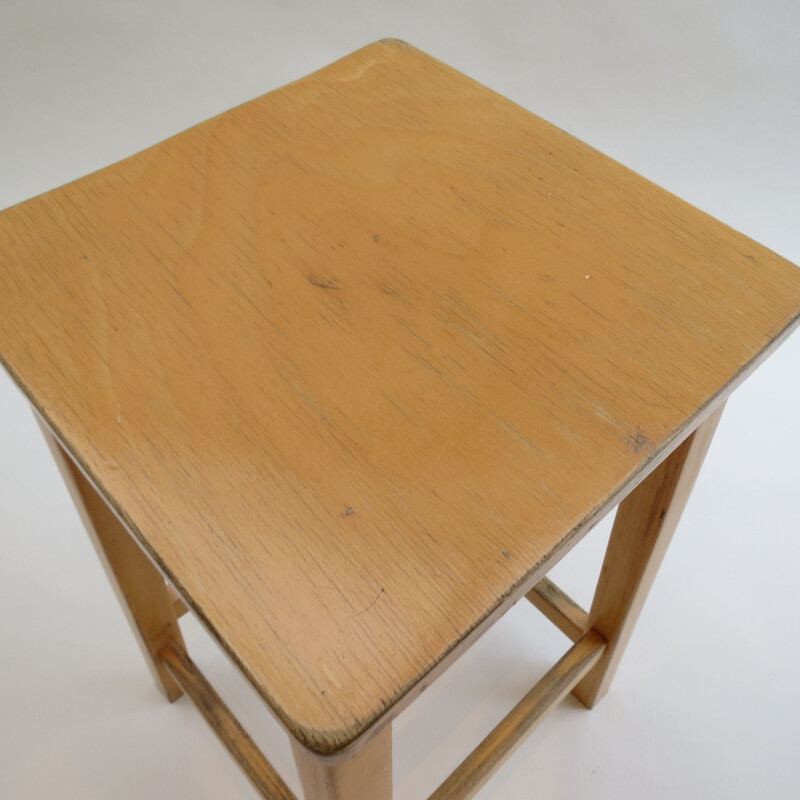 Vintage laboratory school stools by James Leonard for Esavian UK 1970