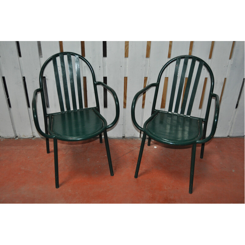 Paire de fauteuils vintage en acier, Robert MALLET STEVENS - 1930