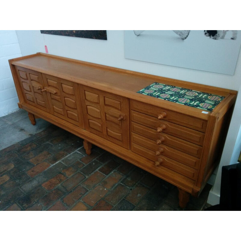 Sideboard vintage, GUILLERME and CHAMBRON - 1970s