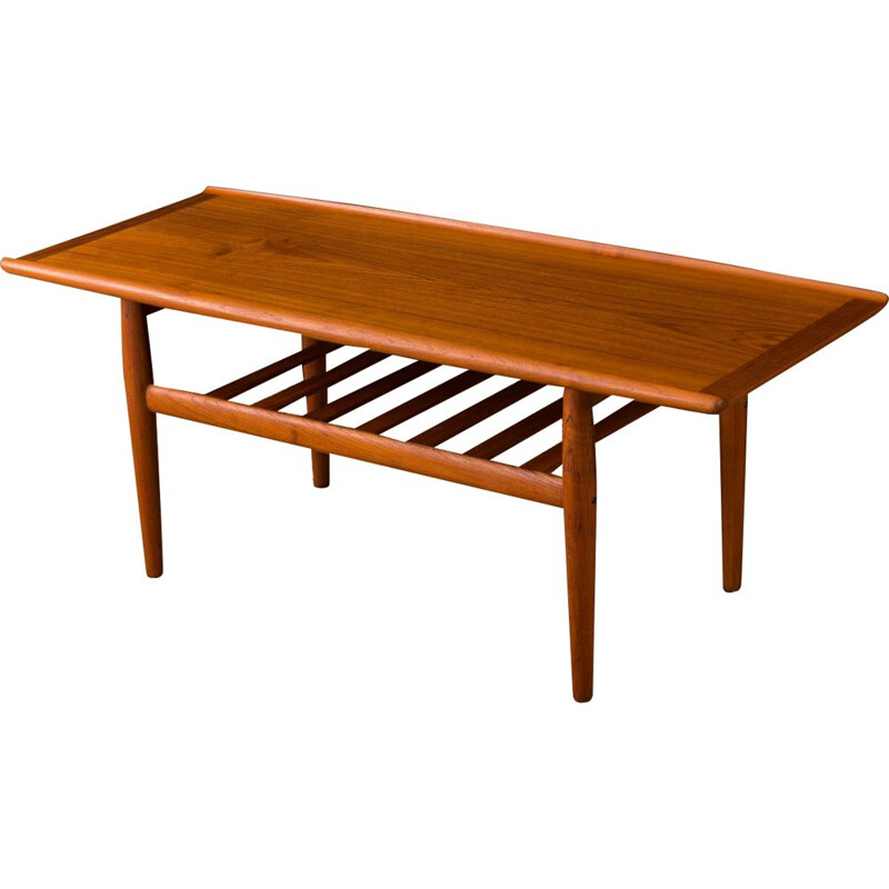 Vintage teak coffee table by Grete Jalk for Glostrup, 1960s