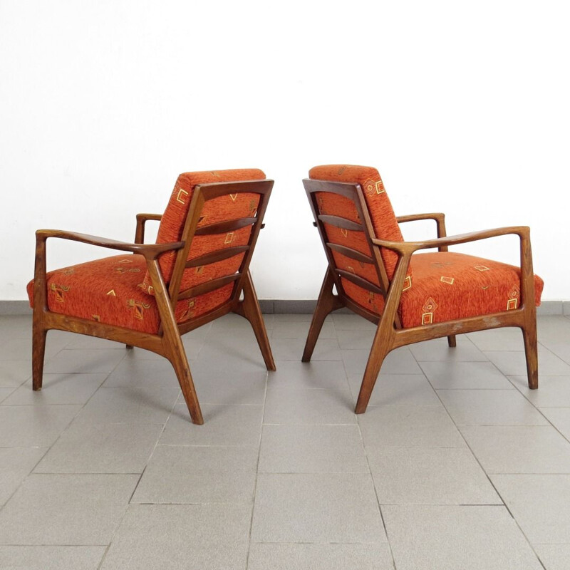 Pair of vintage armchairs by ULUV, 1960