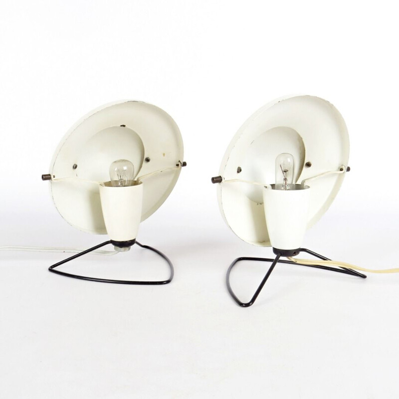 Pair of 2 vintage lamps by Zukov, 1960