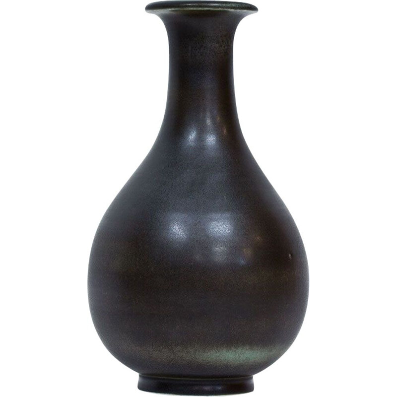 Vase en céramique vintage par Gunnar Nylund, Suède, 1940