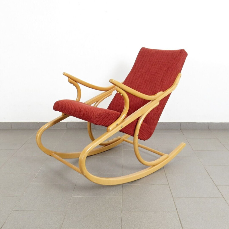 Chaise à bascule vintage, par Antonin Suman, 1960