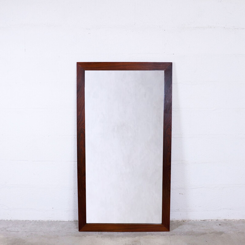 Large Rio rosewood mirror by G-T, 1960s
