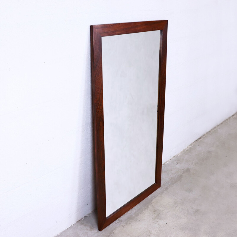 Large Rio rosewood mirror by G-T, 1960s