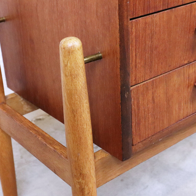 Vintage scandinavian teak console, 1960s