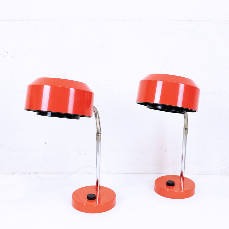 Set of 2 vintage bedside lamps, Elidus, 1960s