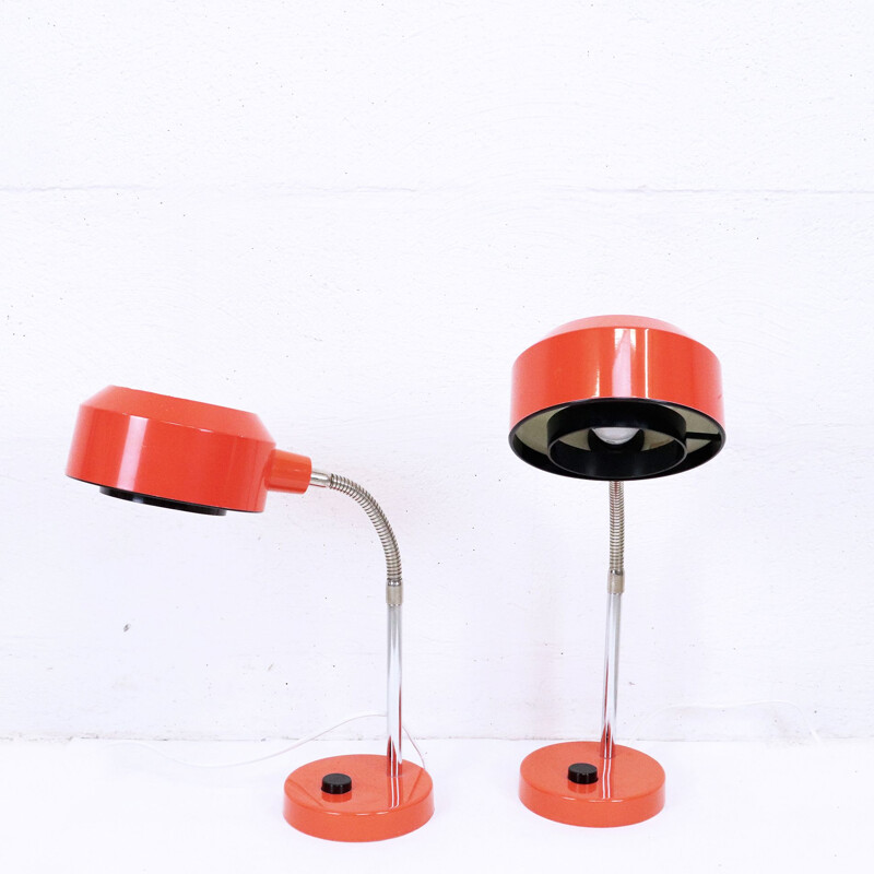 Set of 2 vintage bedside lamps, Elidus, 1960s