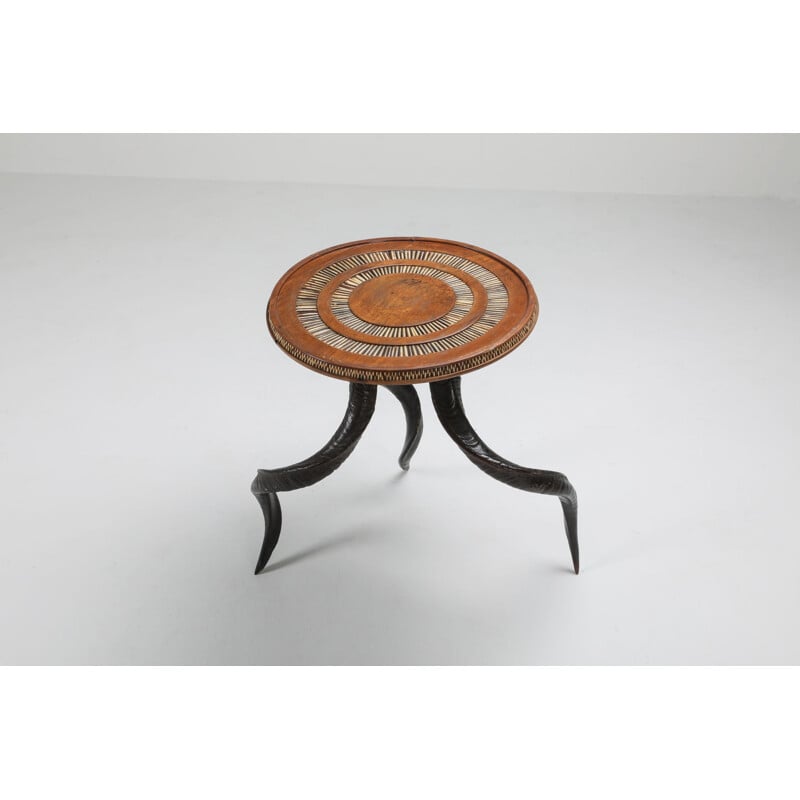 Vintage wooden side table, 1920s