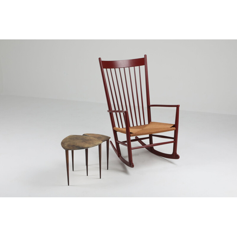 Vintage J16 rocking chair by Hans Wegner for Fredericia Furniture, 1944