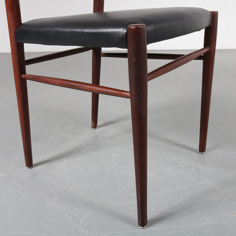 Set of 4 vintage dining chairs by Harry Ostergaard from Randers Mobelfabrik, Denmark, 1950s