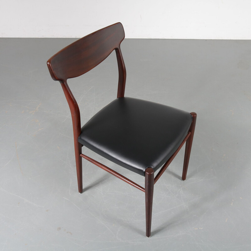 Set of 4 vintage dining chairs by Harry Ostergaard from Randers Mobelfabrik, Denmark, 1950s