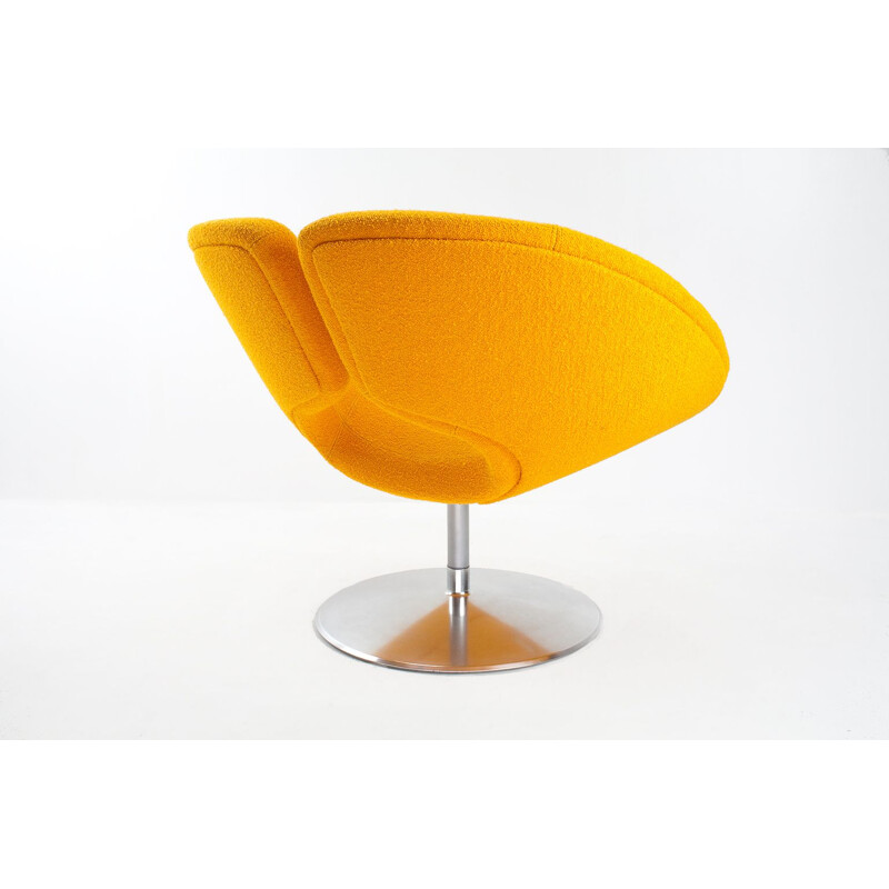 Vintage "Apollo" swivel orange armchair by Patrick Norguet for Artifort