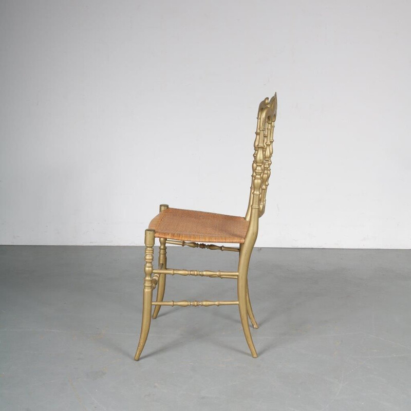 Vintage side chair by Chiavari, Italy, 1970