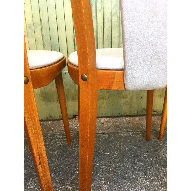 Set of 4 vintage chairs Baumann model Palma, 1970