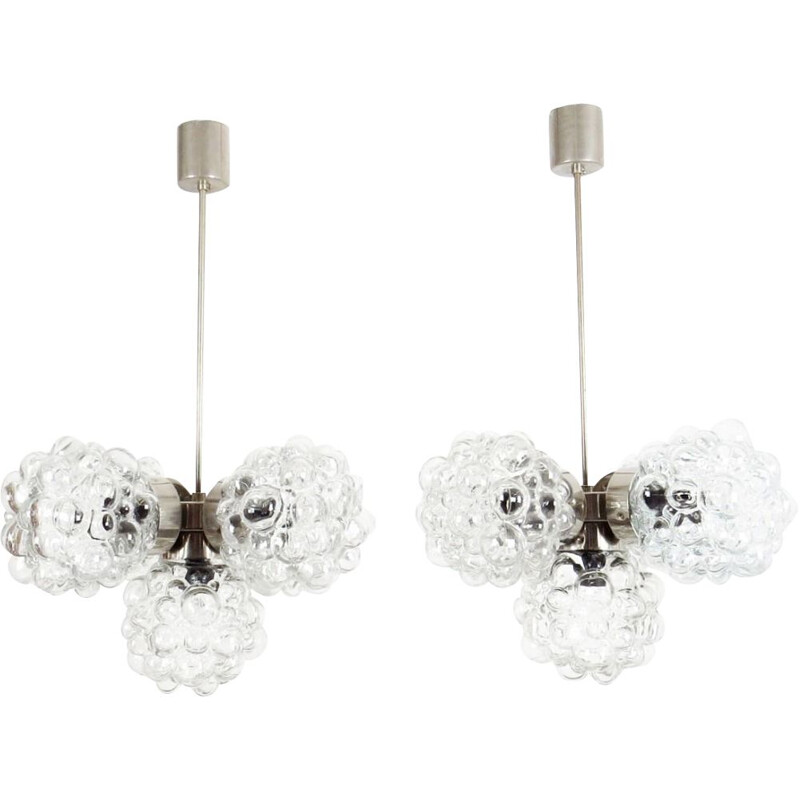 2 Vintage chandeliers by Kamenicky Senov, 1960