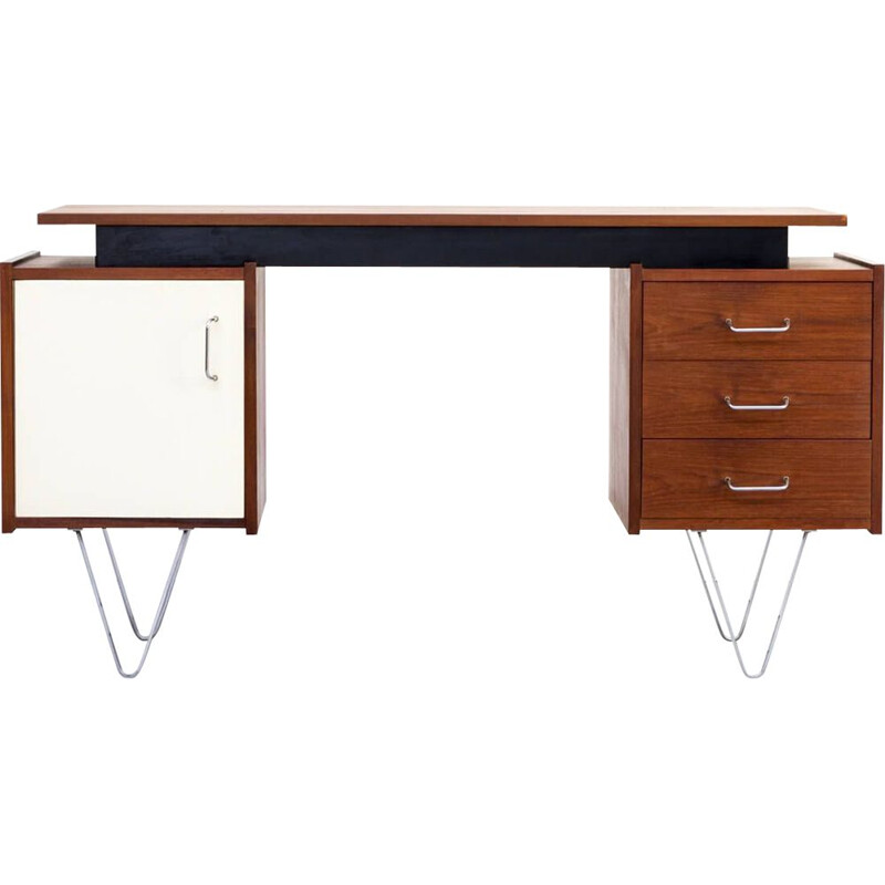 Vintage "floating" desk by Cees Braakman  for Pastoe, 1960s