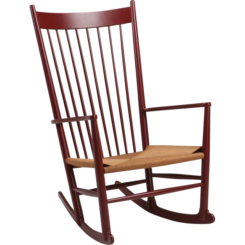 Vintage J16 rocking chair by Hans Wegner for Fredericia Furniture, 1944