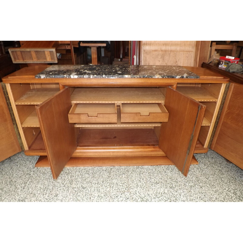 Vintage Gaston Poisson Oak Buffet, 1940