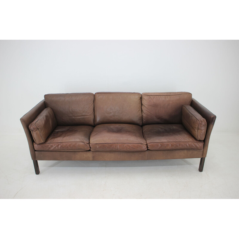 Vintage 3 seater leather sofa by Georg Thams, 1960