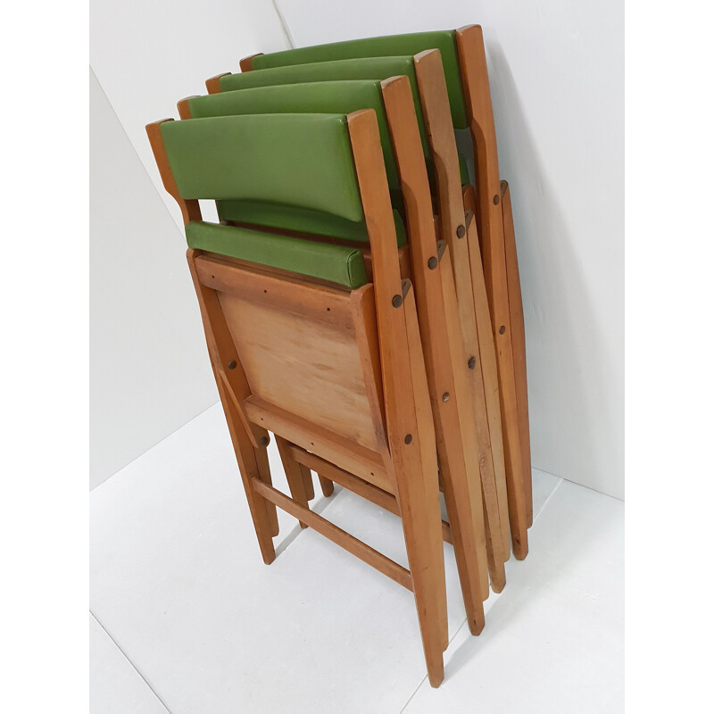 Suite de 4 chaises pliantes vintage Eden de Gio Ponti pour Fratelli Reguitti, 1960