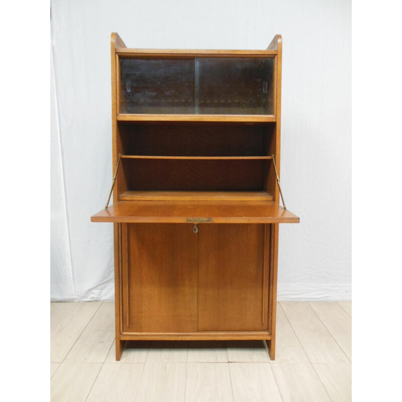 Oak secretaire - 1950s 