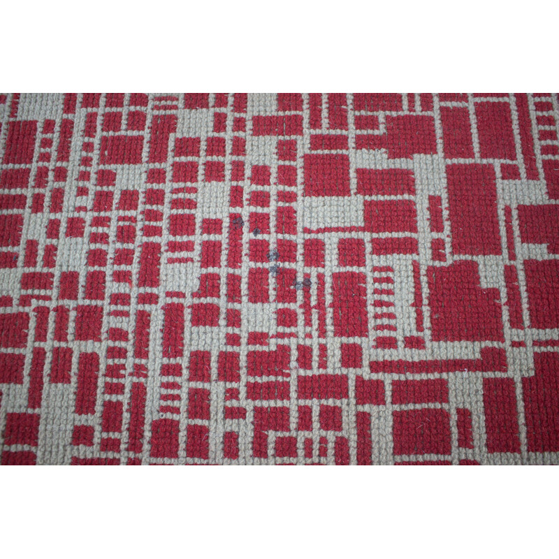 Vintage carpet, Czechoslovakia 1950
