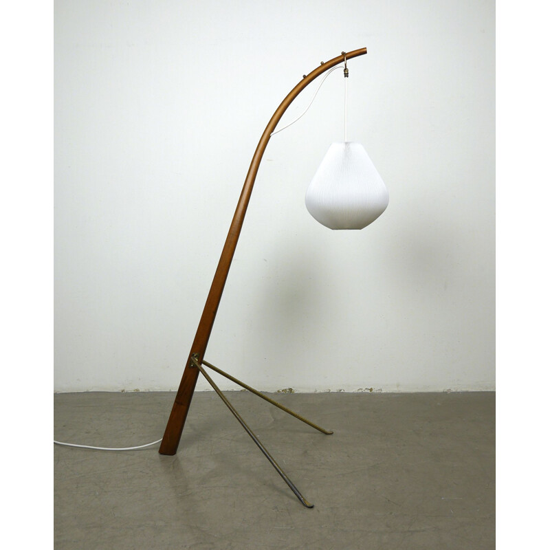 Lampadaire ajustable vintage, France, 1950