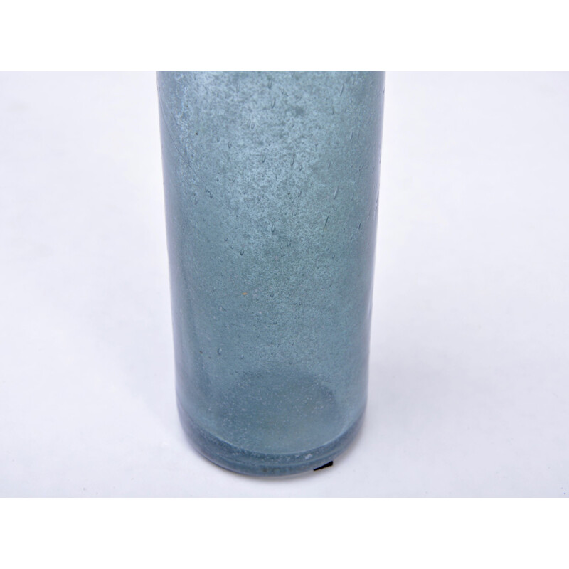 Vintage "Blue Lava" glass vase by Per Lütken for Holmegaard