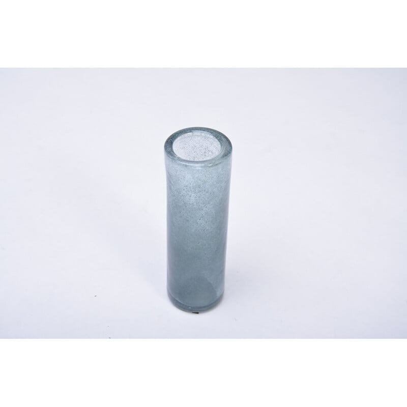 Vintage "Blue Lava" glass vase by Per Lütken for Holmegaard