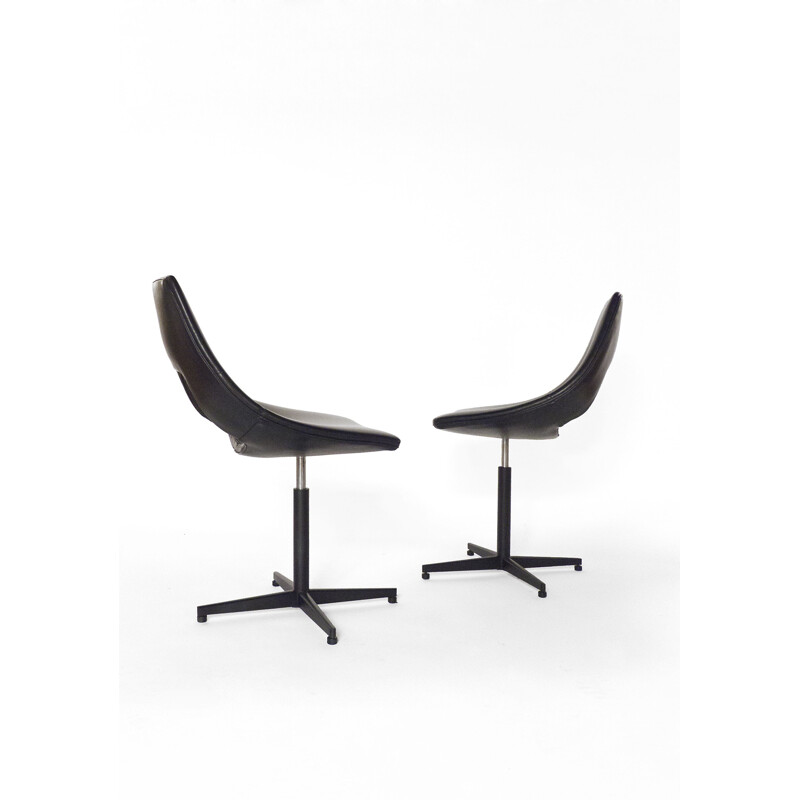 Pair of vintage swivel chairs by Augusto Bozzi, 1950