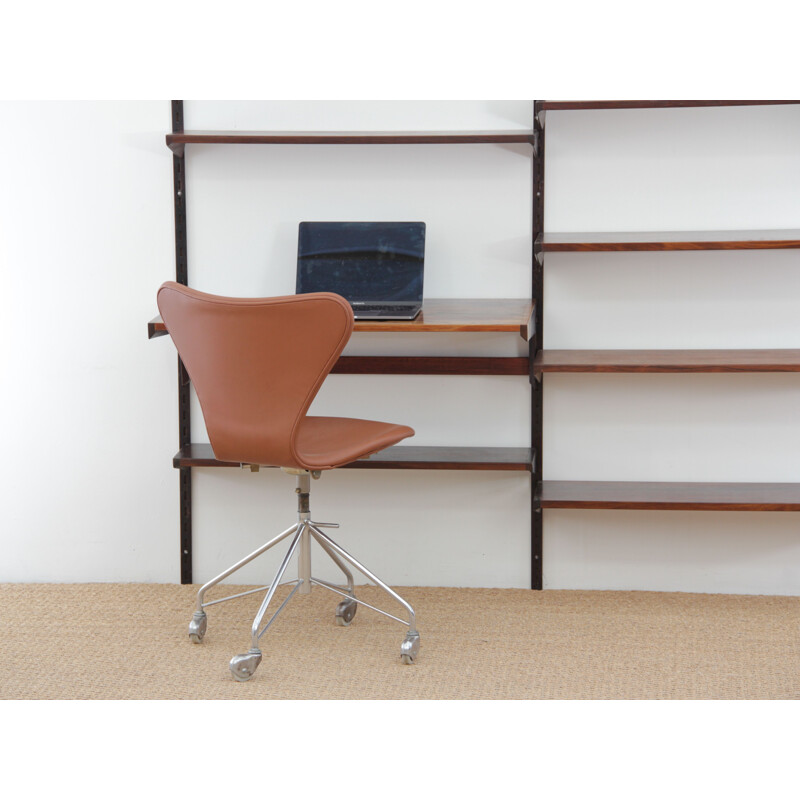 Vintage rosewood wall system by Kai Kristiansen for FM Mobler