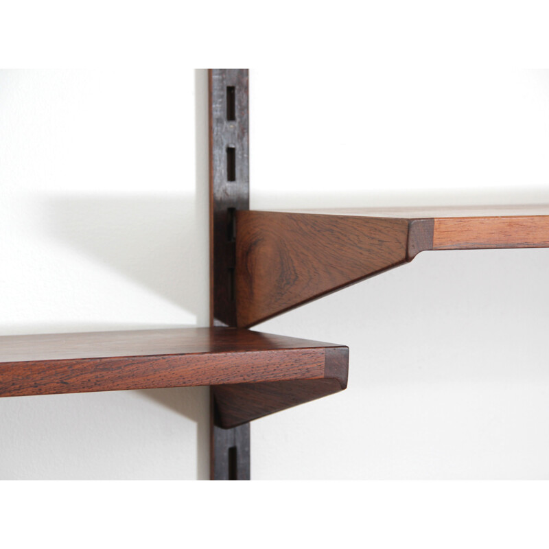 Vintage rosewood wall system by Kai Kristiansen for FM Mobler