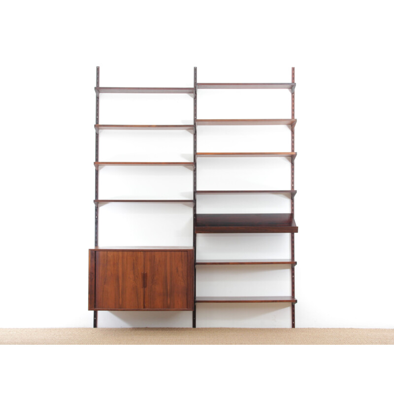 Vintage rosewood wall system by Kai Kristiansen for FM Mobler