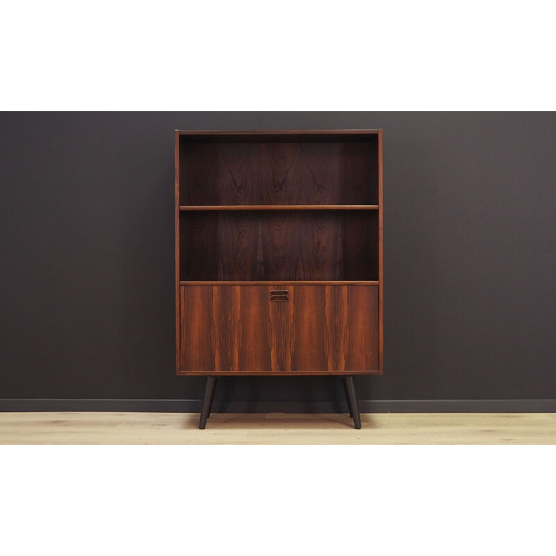 Vintage rosewood bookcase by Niels J. Thorso, Denmark, 1960-70s