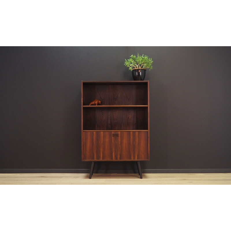 Vintage rosewood bookcase by Niels J. Thorso, Denmark, 1960-70s