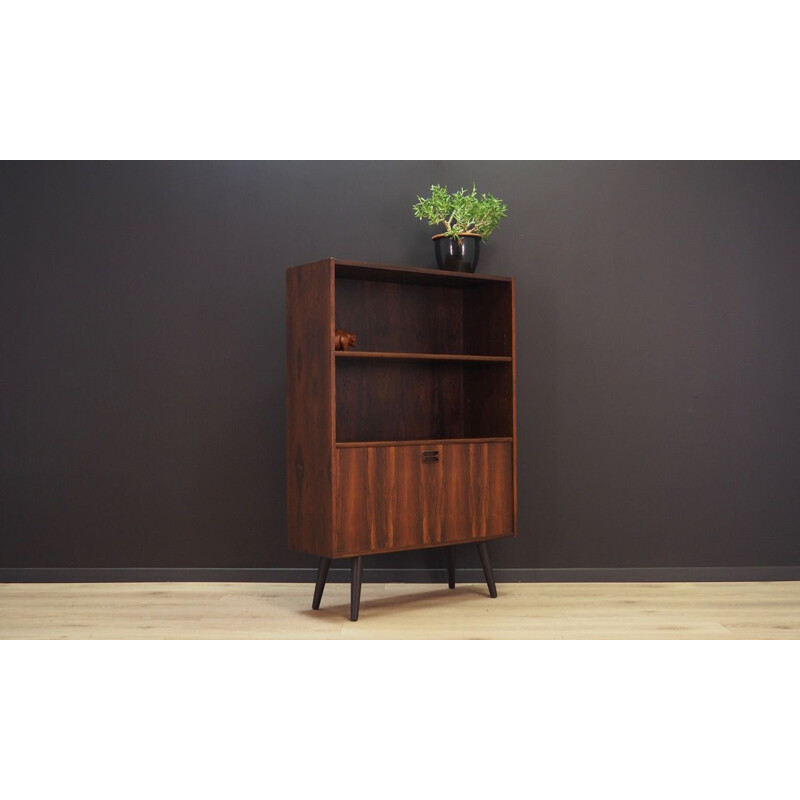 Vintage rosewood bookcase by Niels J. Thorso, Denmark, 1960-70s