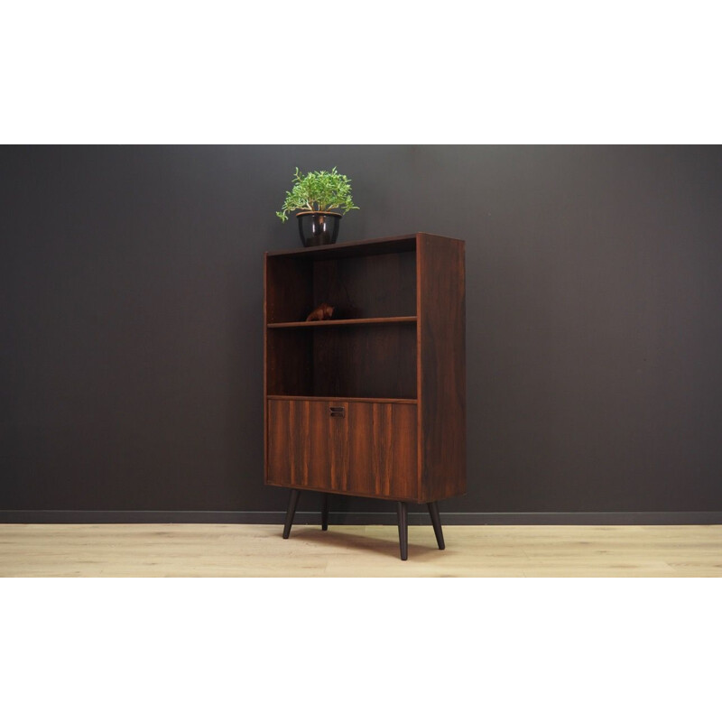 Vintage rosewood bookcase by Niels J. Thorso, Denmark, 1960-70s