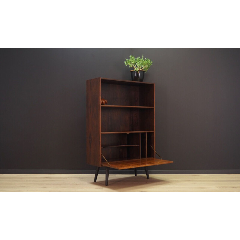 Vintage rosewood bookcase by Niels J. Thorso, Denmark, 1960-70s