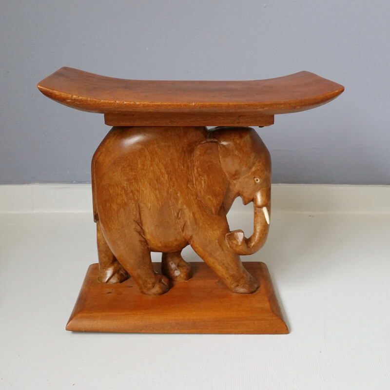 Vintage Elephant stool, 1970s