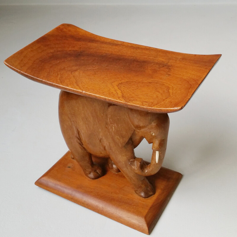 Vintage Elephant stool, 1970s