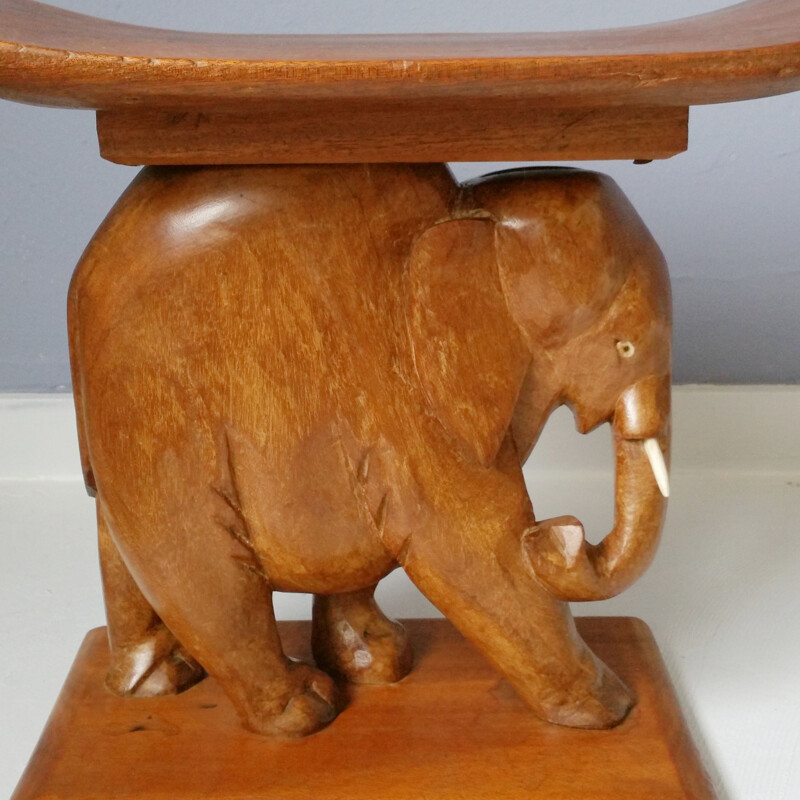 Vintage Elephant stool, 1970s