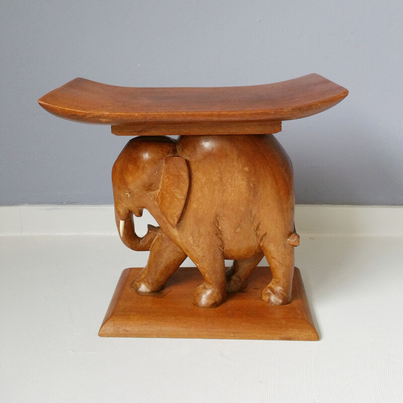 Tabouret vintage Elephant , 1970