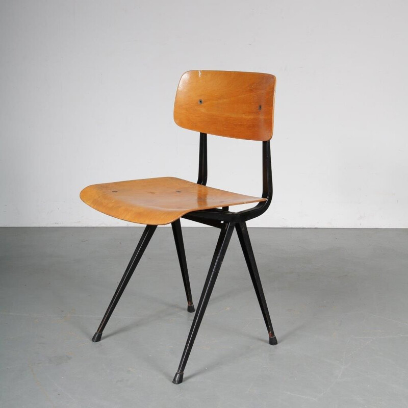 Vintage Result chair by Friso Kramer for Ahrend de Cirkel, 1st edition, 1950s