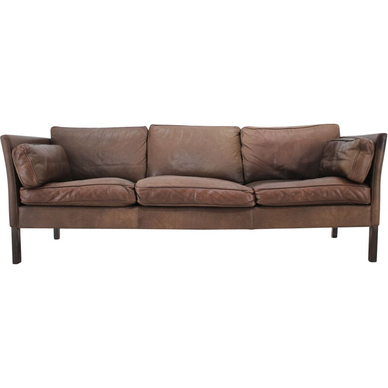 Vintage 3 seater leather sofa by Georg Thams, 1960