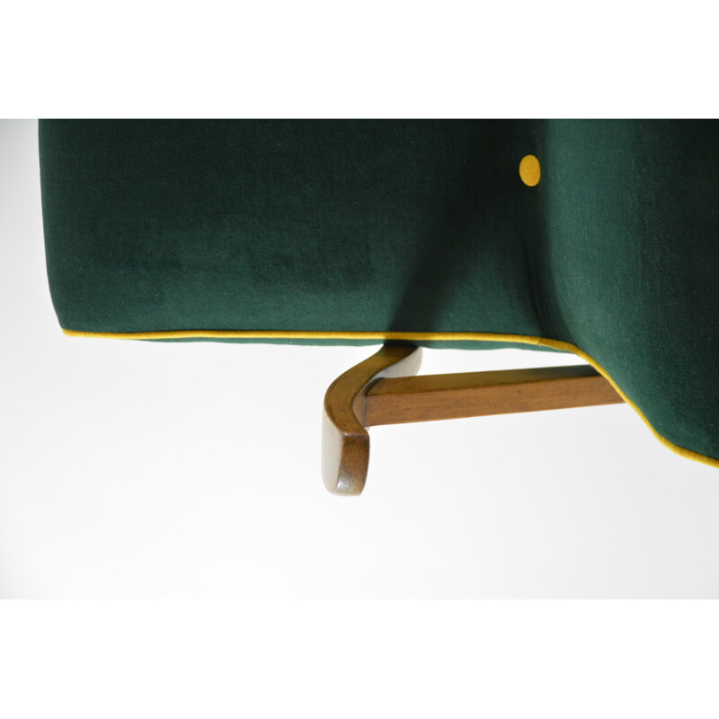 Vintage Green Flamingo armchair, 1960s