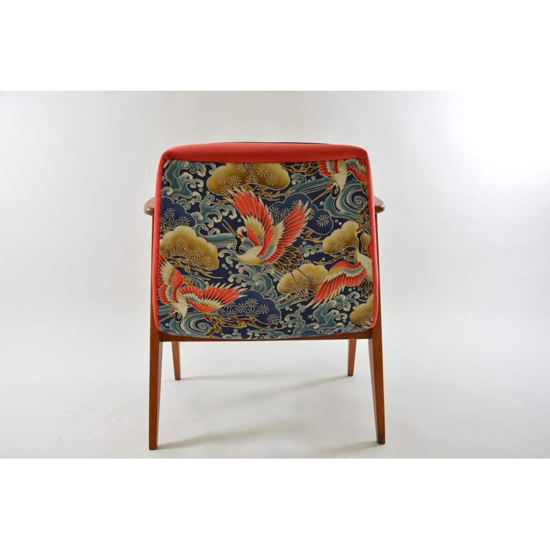 Vintage armchair model 366 coral, 1960s