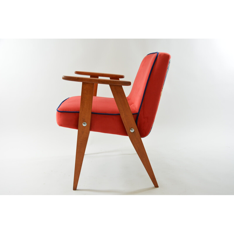 Vintage armchair model 366 coral, 1960s